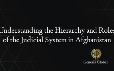 Understanding the Hierarchy and Roles of the Judicial System in Afghanistan