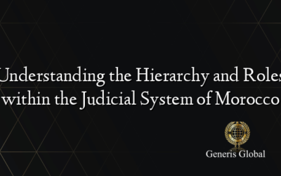 Understanding the Hierarchy and Roles within the Judicial System of Morocco