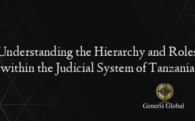 Understanding the Hierarchy and Roles within the Judicial System of Tanzania