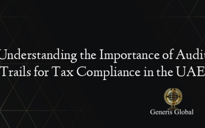 Understanding the Importance of Audit Trails for Tax Compliance in the UAE