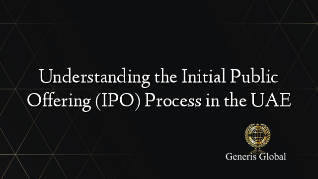 Understanding the Initial Public Offering (IPO) Process in the UAE