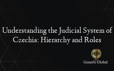 Understanding the Judicial System of Czechia: Hierarchy and Roles