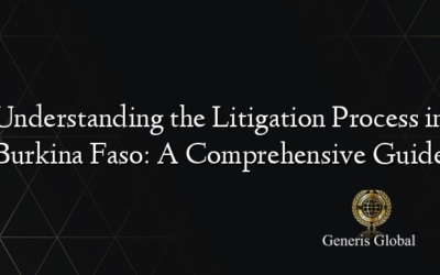 Understanding the Litigation Process in Burkina Faso: A Comprehensive Guide