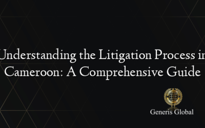 Understanding the Litigation Process in Cameroon: A Comprehensive Guide