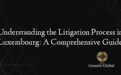 Understanding the Litigation Process in Luxembourg: A Comprehensive Guide
