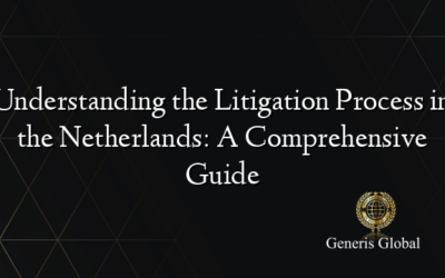 Understanding the Litigation Process in the Netherlands: A Comprehensive Guide
