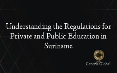 Understanding the Regulations for Private and Public Education in Suriname
