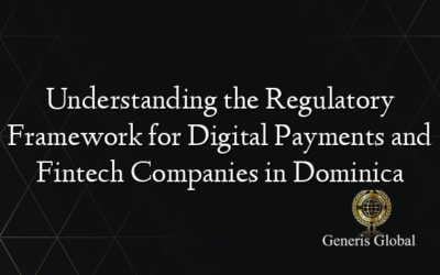 Understanding the Regulatory Framework for Digital Payments and Fintech Companies in Dominica