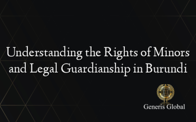 Understanding the Rights of Minors and Legal Guardianship in Burundi