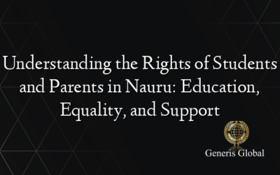 Understanding the Rights of Students and Parents in Nauru: Education, Equality, and Support