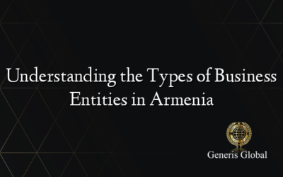 Understanding the Types of Business Entities in Armenia