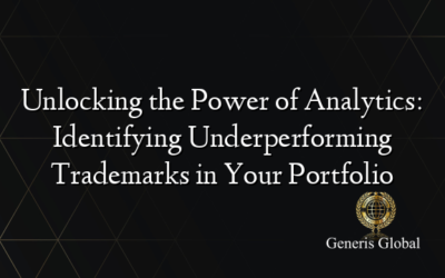 Unlocking the Power of Analytics: Identifying Underperforming Trademarks in Your Portfolio
