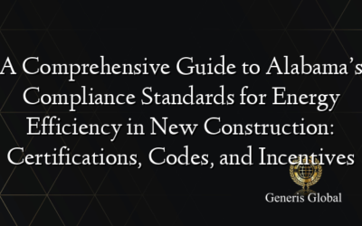A Comprehensive Guide to Alabama’s Compliance Standards for Energy Efficiency in New Construction: Certifications, Codes, and Incentives