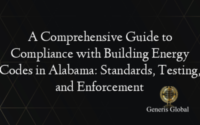 A Comprehensive Guide to Compliance with Building Energy Codes in Alabama: Standards, Testing, and Enforcement