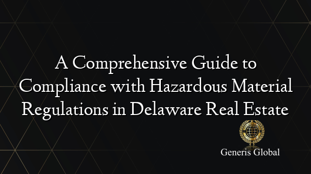 Picture of A Comprehensive Guide to Compliance with Hazardous Material Regulations ...