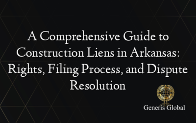 A Comprehensive Guide to Construction Liens in Arkansas: Rights, Filing Process, and Dispute Resolution