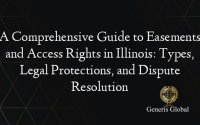A Comprehensive Guide to Easements and Access Rights in Illinois: Types, Legal Protections, and Dispute Resolution