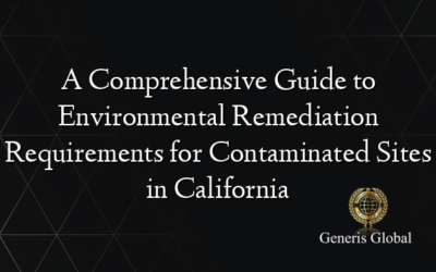A Comprehensive Guide to Environmental Remediation Requirements for Contaminated Sites in California