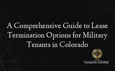 A Comprehensive Guide to Lease Termination Options for Military Tenants in Colorado