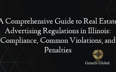 A Comprehensive Guide to Real Estate Advertising Regulations in Illinois: Compliance, Common Violations, and Penalties