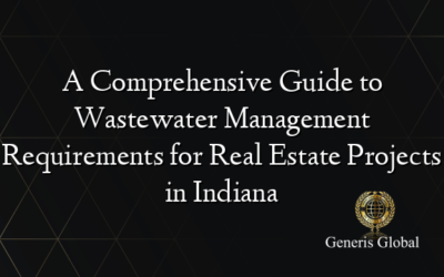 A Comprehensive Guide to Wastewater Management Requirements for Real Estate Projects in Indiana