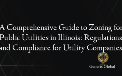 A Comprehensive Guide to Zoning for Public Utilities in Illinois: Regulations and Compliance for Utility Companies