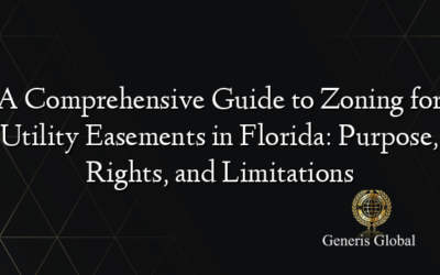 A Comprehensive Guide to Zoning for Utility Easements in Florida: Purpose, Rights, and Limitations