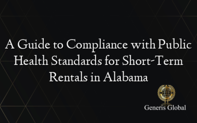 A Guide to Compliance with Public Health Standards for Short-Term Rentals in Alabama