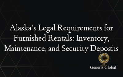 Alaska’s Legal Requirements for Furnished Rentals: Inventory, Maintenance, and Security Deposits