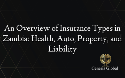 An Overview of Insurance Types in Zambia: Health, Auto, Property, and Liability