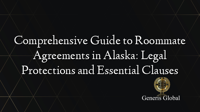 Comprehensive Guide to Roommate Agreements in Alaska: Legal Protections and Essential Clauses