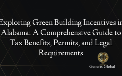 Exploring Green Building Incentives in Alabama: A Comprehensive Guide to Tax Benefits, Permits, and Legal Requirements