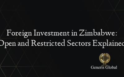 Foreign Investment in Zimbabwe: Open and Restricted Sectors Explained