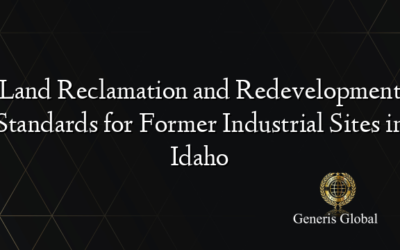 Land Reclamation and Redevelopment Standards for Former Industrial Sites in Idaho