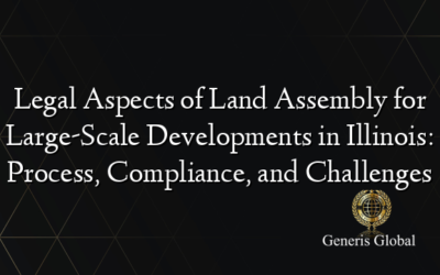 Legal Aspects of Land Assembly for Large-Scale Developments in Illinois: Process, Compliance, and Challenges