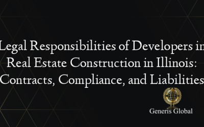 Legal Responsibilities of Developers in Real Estate Construction in Illinois: Contracts, Compliance, and Liabilities