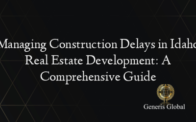 Managing Construction Delays in Idaho Real Estate Development: A Comprehensive Guide