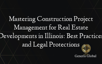 Mastering Construction Project Management for Real Estate Developments in Illinois: Best Practices and Legal Protections