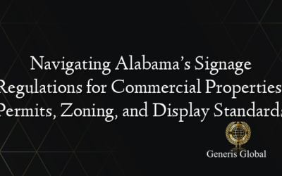 Navigating Alabama’s Signage Regulations for Commercial Properties: Permits, Zoning, and Display Standards