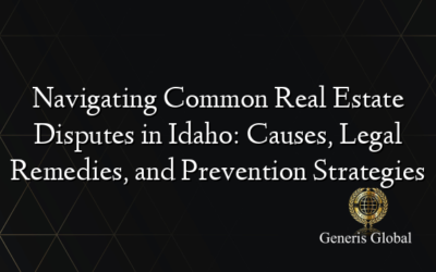 Navigating Common Real Estate Disputes in Idaho: Causes, Legal Remedies, and Prevention Strategies