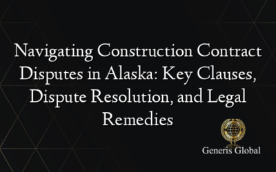 Navigating Construction Contract Disputes in Alaska: Key Clauses, Dispute Resolution, and Legal Remedies