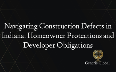 Navigating Construction Defects in Indiana: Homeowner Protections and Developer Obligations