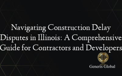 Navigating Construction Delay Disputes in Illinois: A Comprehensive Guide for Contractors and Developers