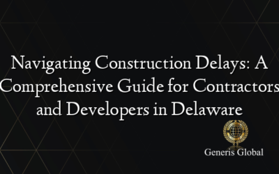 Navigating Construction Delays: A Comprehensive Guide for Contractors and Developers in Delaware