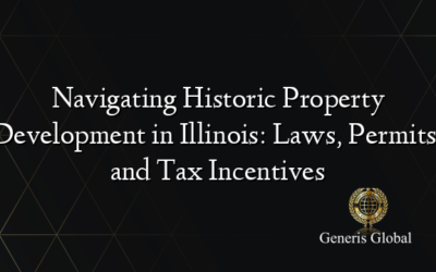 Navigating Historic Property Development in Illinois: Laws, Permits, and Tax Incentives