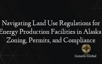 Navigating Land Use Regulations for Energy Production Facilities in Alaska: Zoning, Permits, and Compliance