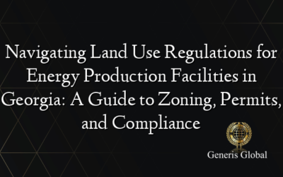 Navigating Land Use Regulations for Energy Production Facilities in Georgia: A Guide to Zoning, Permits, and Compliance