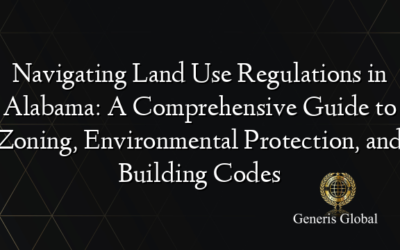 Navigating Land Use Regulations in Alabama: A Comprehensive Guide to Zoning, Environmental Protection, and Building Codes