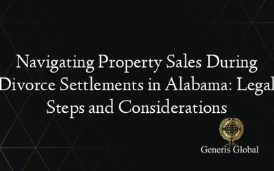 Navigating Property Sales During Divorce Settlements in Alabama: Legal Steps and Considerations