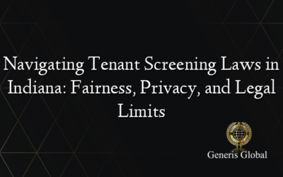 Navigating Tenant Screening Laws in Indiana: Fairness, Privacy, and Legal Limits